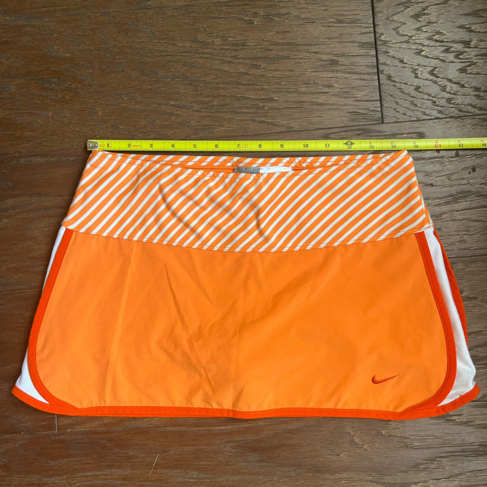 Nike orange mini skirt